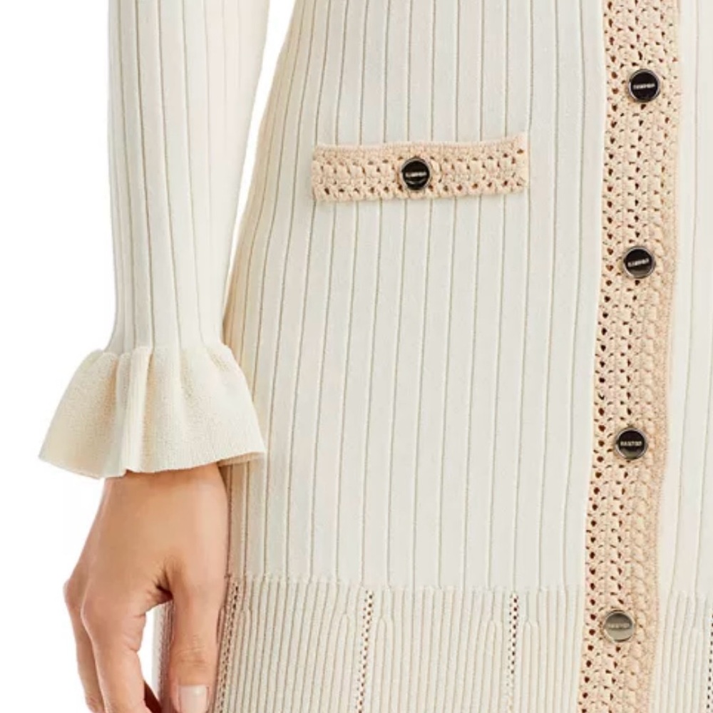 Sandro Cream Midi Dress - Picture 6 of 7